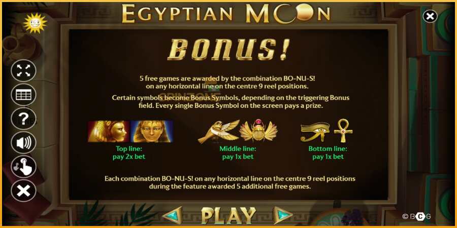 Egyptian Moon màquina de joc per diners, imatge 5