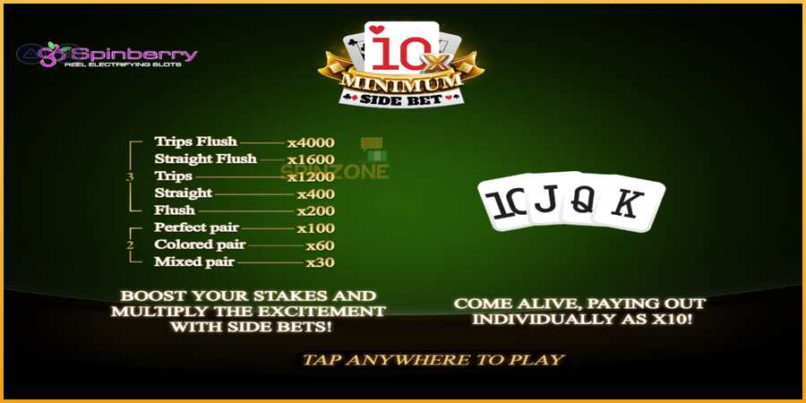 10x Minimum Side Bet màquina de joc per diners, imatge 1