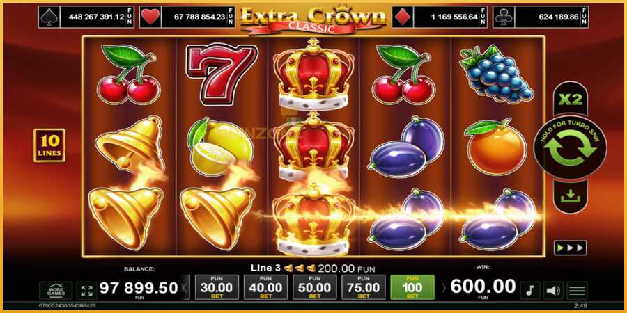 Extra Crown Classic màquina de joc per diners, imatge 2