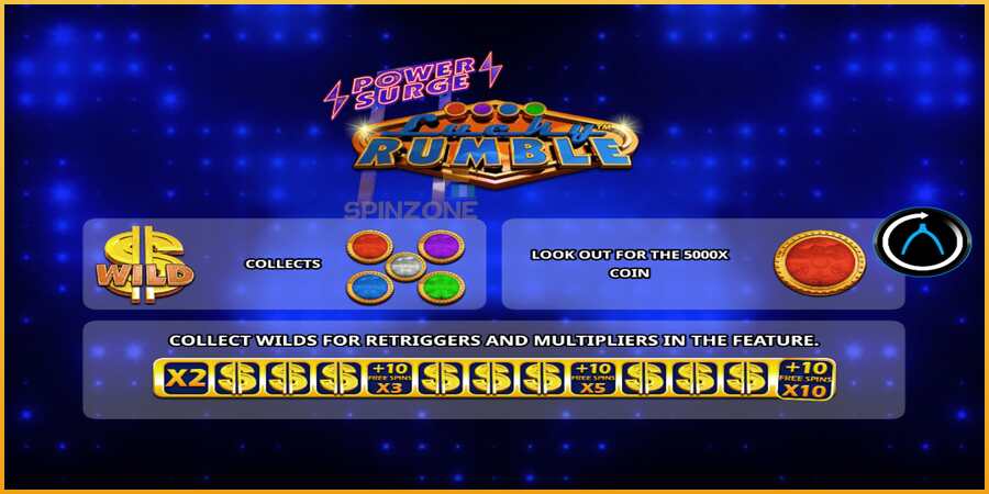 Lucky Rumble Power Surge màquina de joc per diners, imatge 1