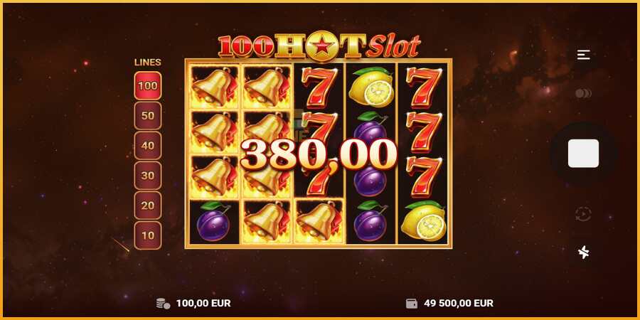 100 Hot Slot màquina de joc per diners, imatge 3