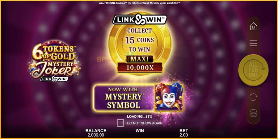 6 Tokens of Gold: Mystery Joker Link & Win màquina de joc per diners, imatge 1