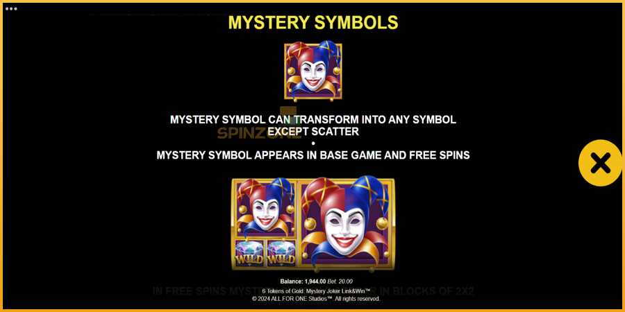 6 Tokens of Gold: Mystery Joker Link & Win màquina de joc per diners, imatge 6