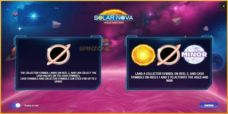 Solar Nova Hold and Win màquina de joc per diners, imatge 1