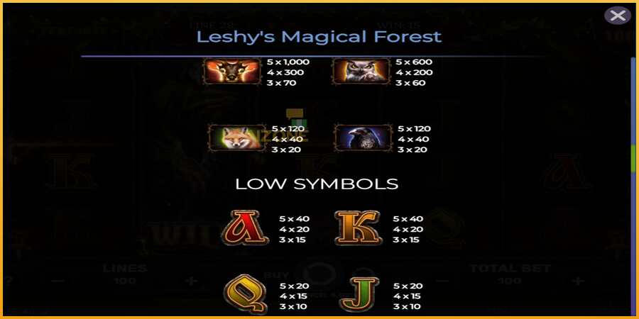 Leshys Magical Forest màquina de joc per diners, imatge 6