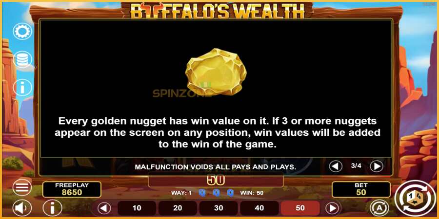 Buffalos Wealth màquina de joc per diners, imatge 7