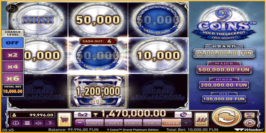 9 Coins Grand Platinum Edition Score The Jackpot màquina de joc per diners, imatge 3