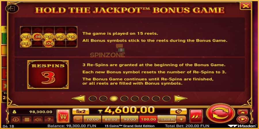 15 Coins Grand Gold Edition Score The Jackpot màquina de joc per diners, imatge 5