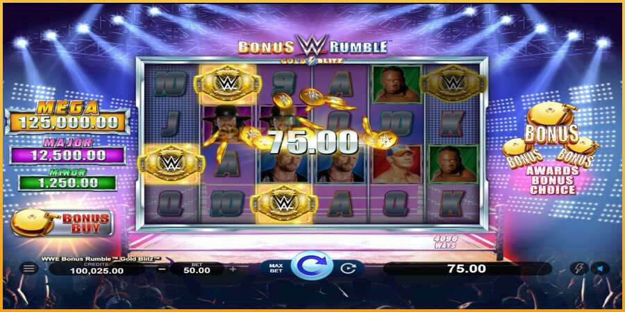 WWE Bonus Rumble Gold Blitz màquina de joc per diners, imatge 2