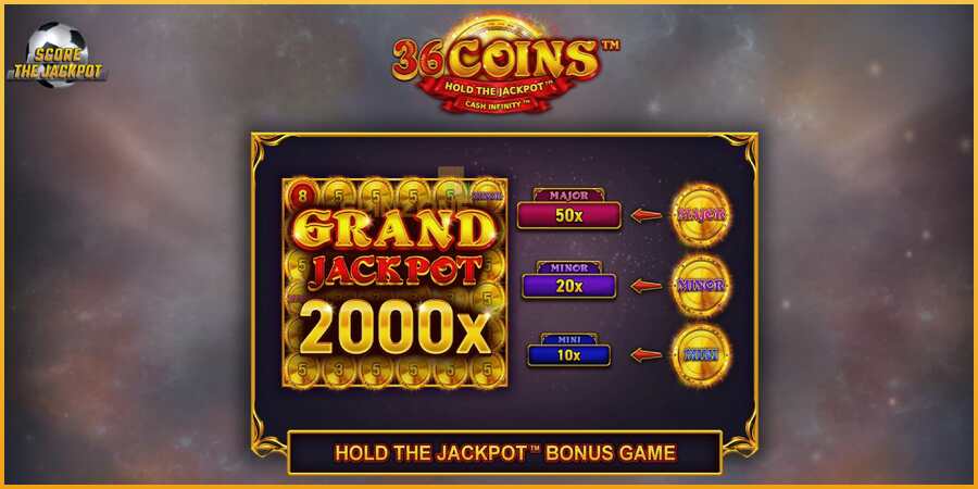 36 Coins Score The Jackpot màquina de joc per diners, imatge 1