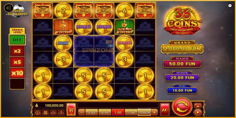 36 Coins Score The Jackpot màquina de joc per diners, imatge 2