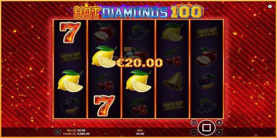 Hot Diamonds 100 màquina de joc per diners, imatge 2