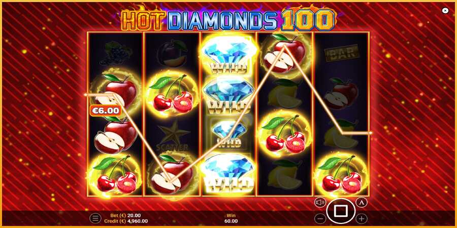 Hot Diamonds 100 màquina de joc per diners, imatge 3