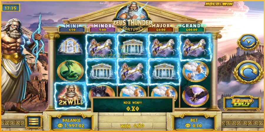 Zeus Thunder Fortunes màquina de joc per diners, imatge 3