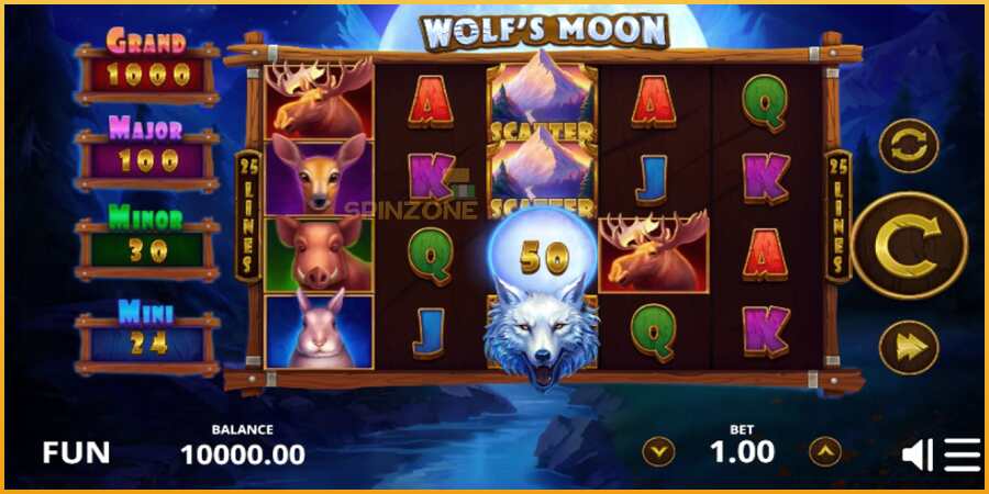 Wolfs Moon màquina de joc per diners, imatge 1