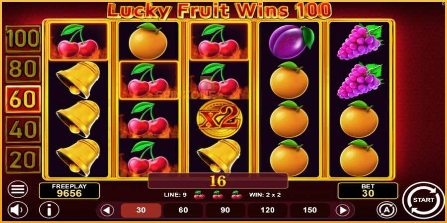 Lucky Fruit Wins 100 màquina de joc per diners, imatge 2