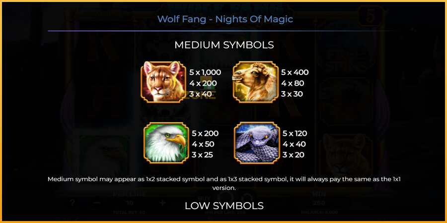 Wolf Fang - Nights of Magic màquina de joc per diners, imatge 6