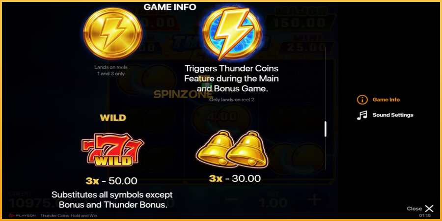 Thunder Coins màquina de joc per diners, imatge 6