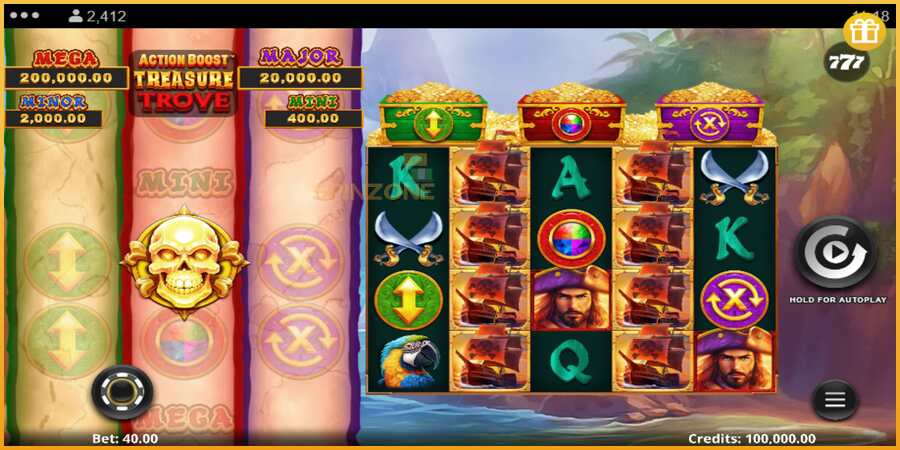 Action Boost Treasure Trove màquina de joc per diners, imatge 2