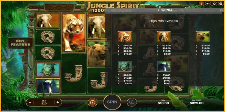 Jungle Spirit Megaways màquina de joc per diners, imatge 6