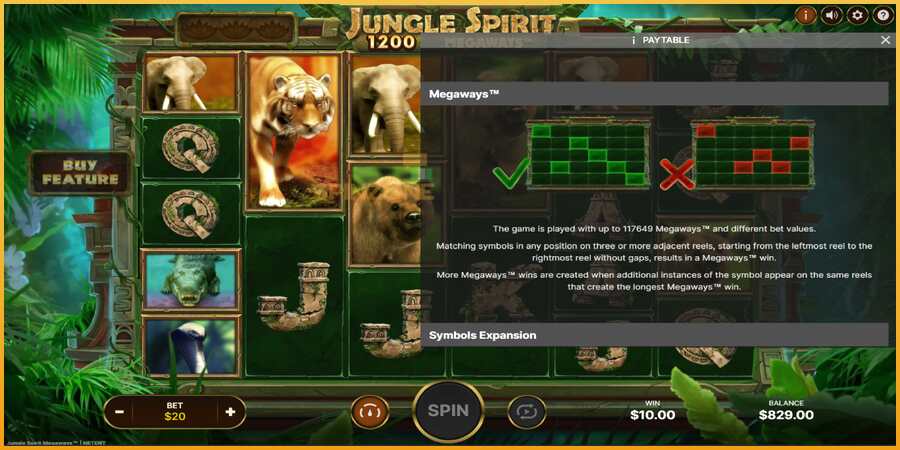 Jungle Spirit Megaways màquina de joc per diners, imatge 7