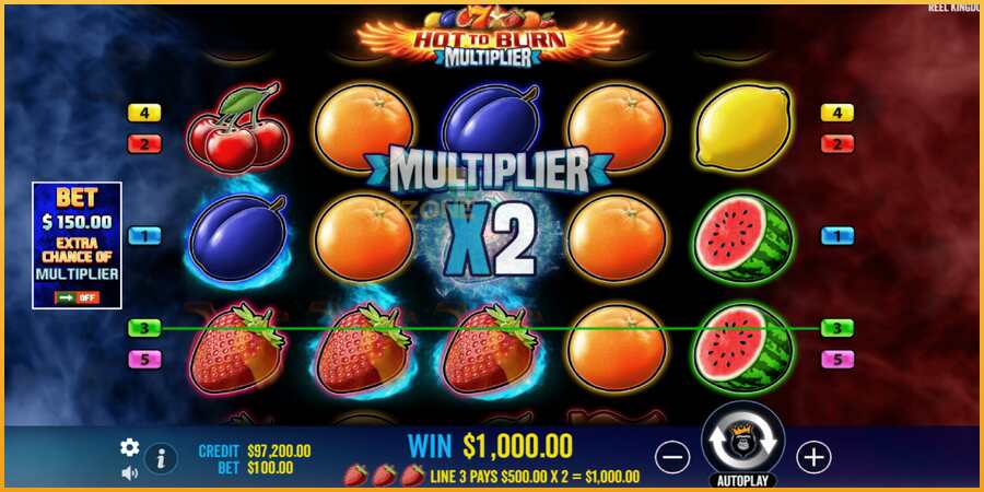 Hot to Burn Multiplier màquina de joc per diners, imatge 4