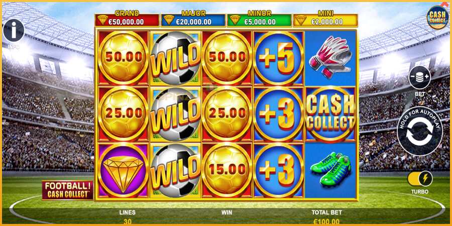 Football Cash Collect PowerPlay Jackpot màquina de joc per diners, imatge 2