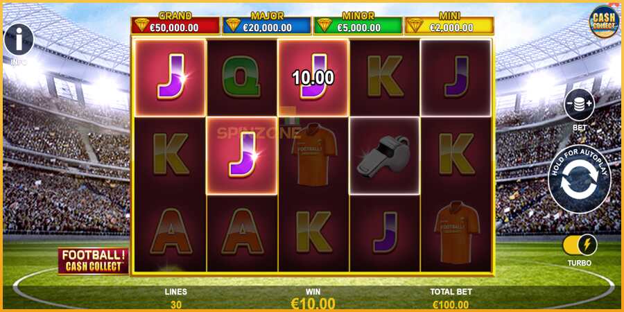 Football Cash Collect PowerPlay Jackpot màquina de joc per diners, imatge 4