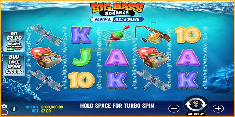 Big Bass Bonanza Reel Action màquina de joc per diners, imatge 1