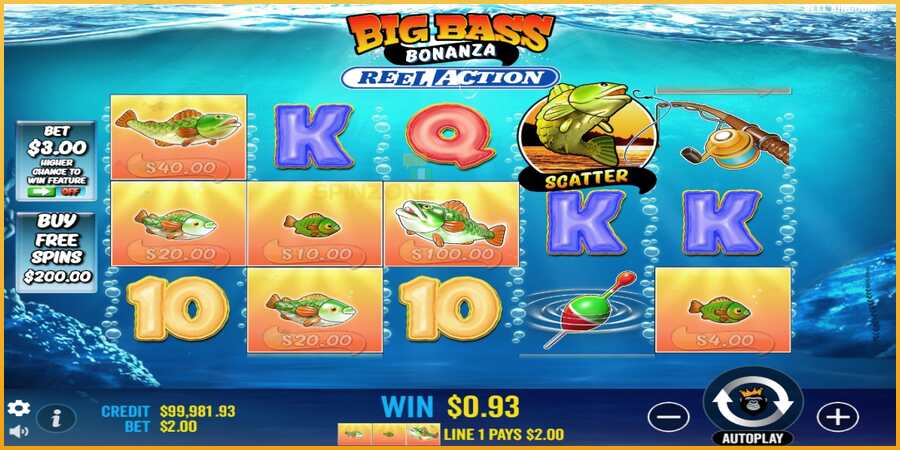 Big Bass Bonanza Reel Action màquina de joc per diners, imatge 2