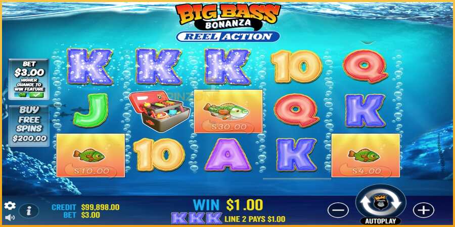 Big Bass Bonanza Reel Action màquina de joc per diners, imatge 3