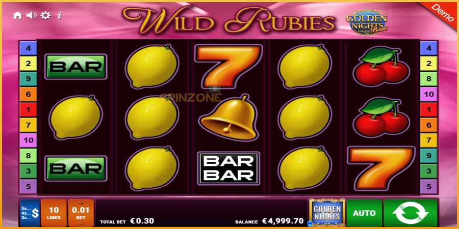 Wild Rubies Golden Nights màquina de joc per diners, imatge 2