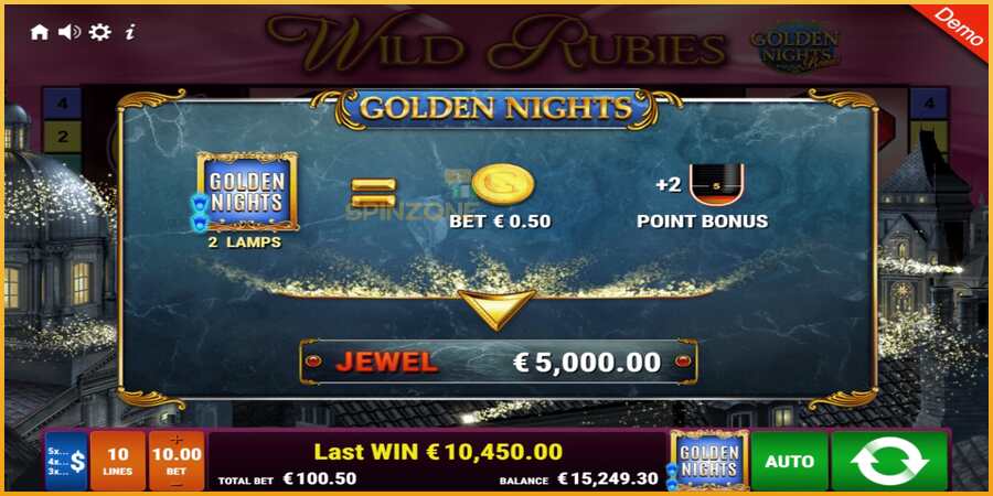 Wild Rubies Golden Nights màquina de joc per diners, imatge 4