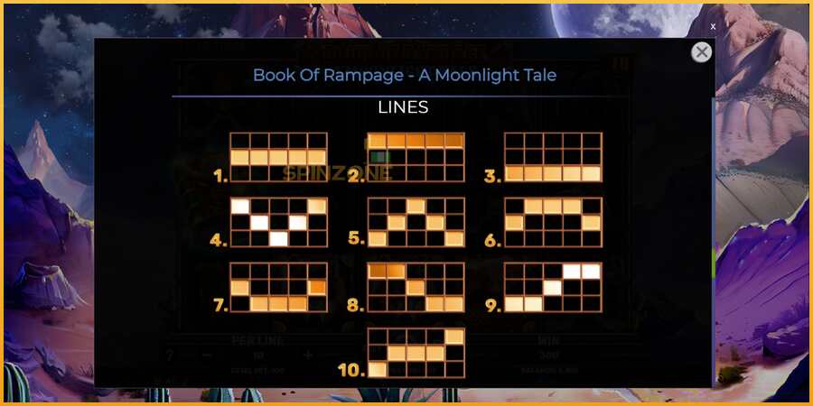 Book of Rampage - A Moonlight Tale màquina de joc per diners, imatge 7