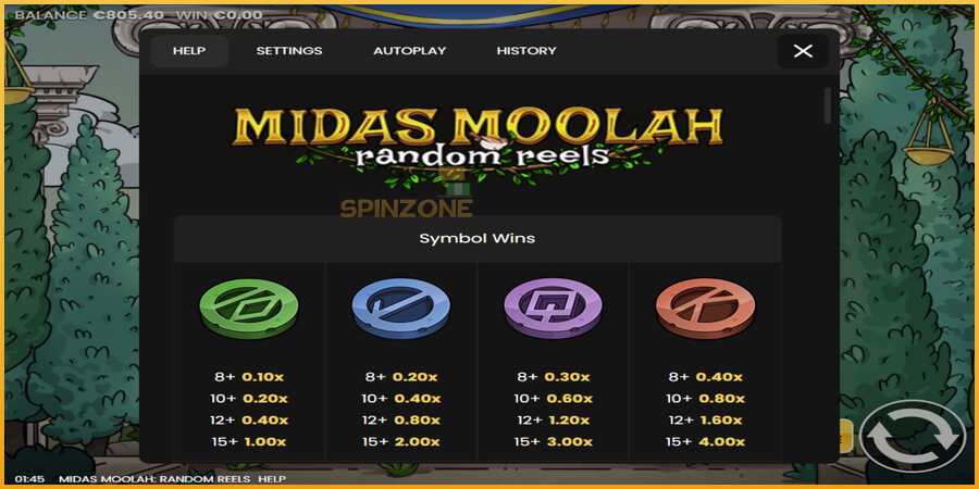 Midas Moolah Random Reels màquina de joc per diners, imatge 6