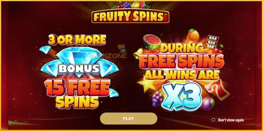 Fruity Spins màquina de joc per diners, imatge 1