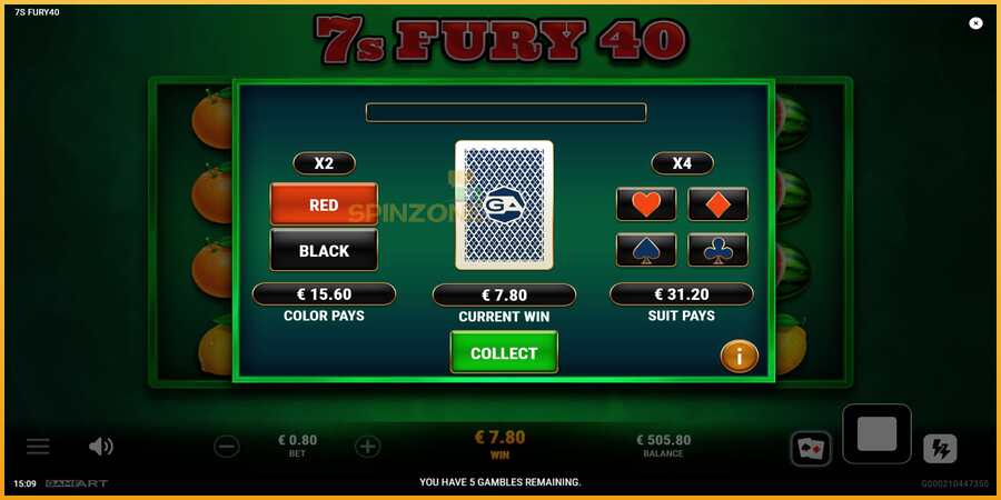 7s Fury 40 màquina de joc per diners, imatge 4