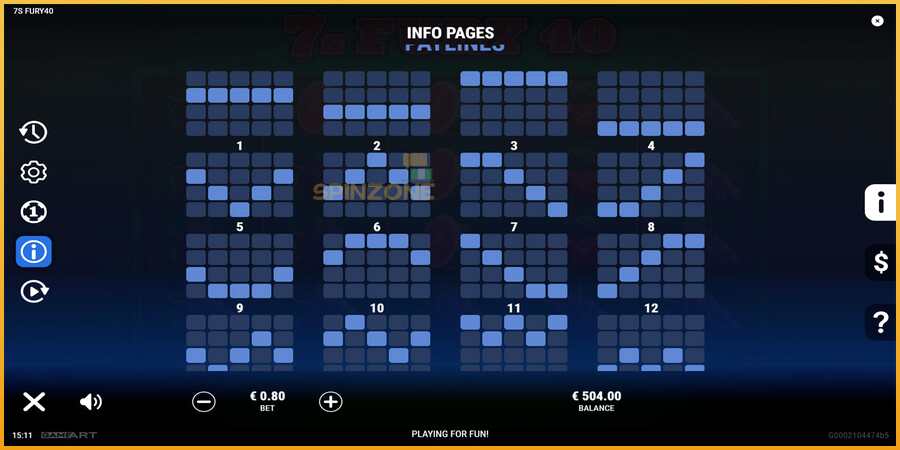 7s Fury 40 màquina de joc per diners, imatge 7
