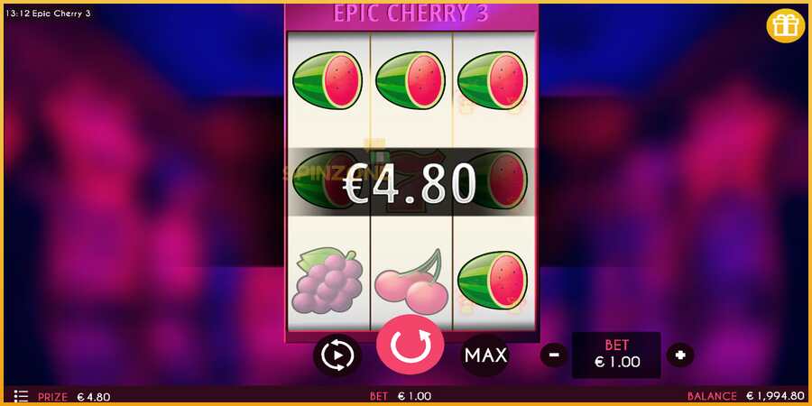 Epic Cherry 3 màquina de joc per diners, imatge 4