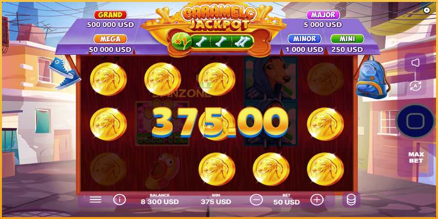 Caramelo Jackpot màquina de joc per diners, imatge 4