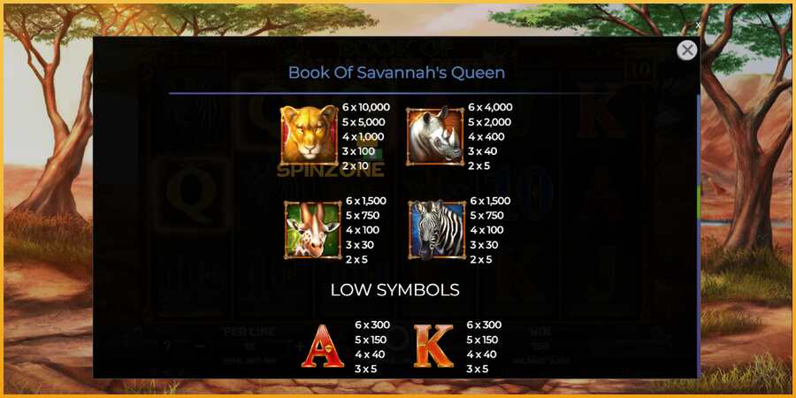 Book of Savannahs Queen màquina de joc per diners, imatge 6