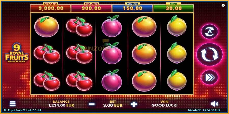 Royal Fruits 9: Hold N Link màquina de joc per diners, imatge 2