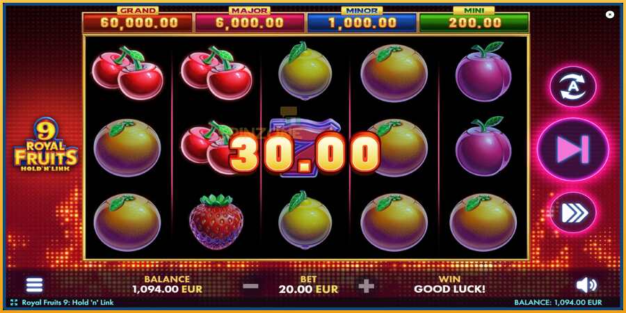 Royal Fruits 9: Hold N Link màquina de joc per diners, imatge 3