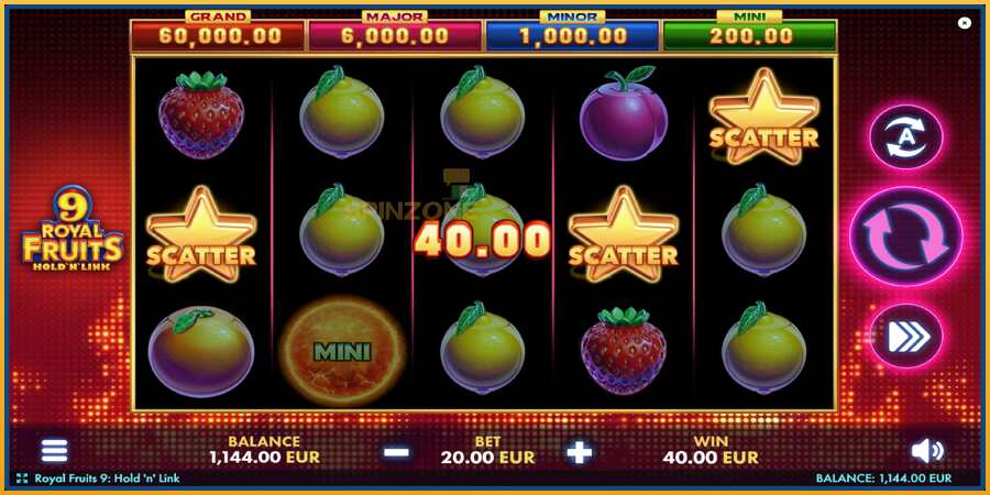 Royal Fruits 9: Hold N Link màquina de joc per diners, imatge 4