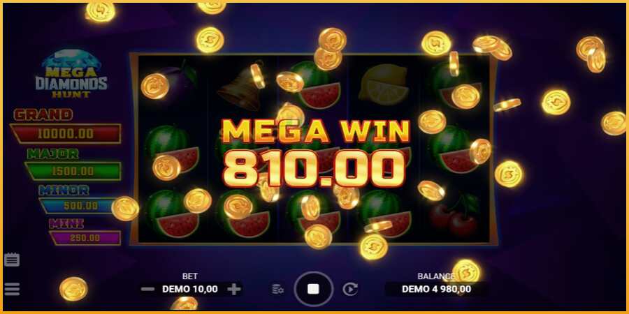 Mega Diamonds Hunt màquina de joc per diners, imatge 3