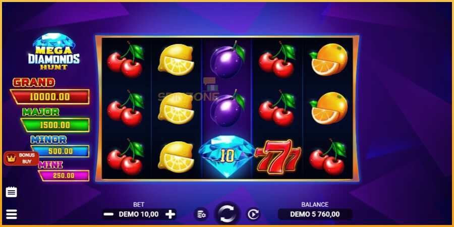 Mega Diamonds Hunt màquina de joc per diners, imatge 5