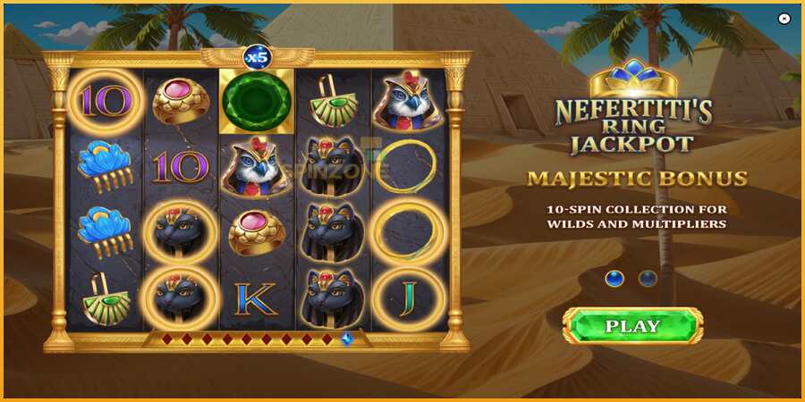 Nefertitis Ring Jackpot màquina de joc per diners, imatge 1