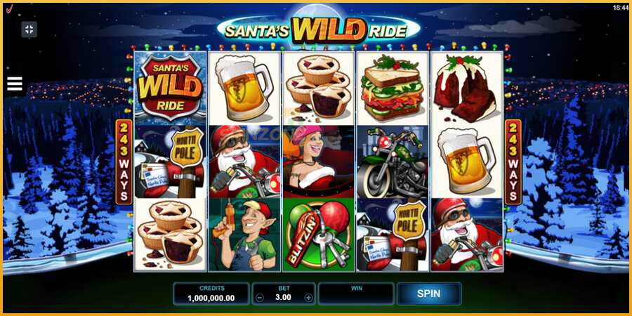 Santas Wild Ride màquina de joc per diners, imatge 2