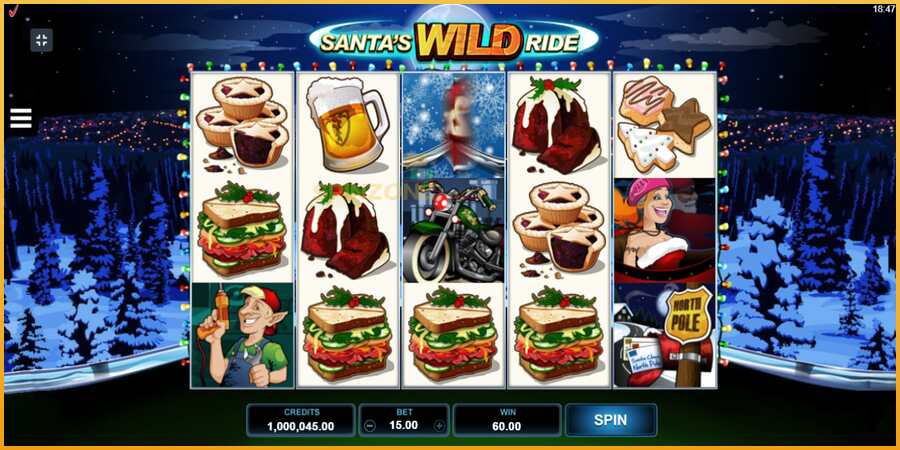 Santas Wild Ride màquina de joc per diners, imatge 3