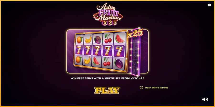 Azino Fruit Machine x25 màquina de joc per diners, imatge 1